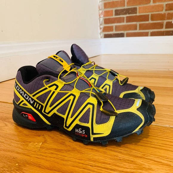 Salomon Other - Salomon Speedcross 3 Trail Running Shoes Size USA 7.5 Yellow